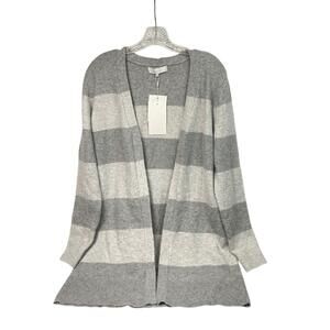 Verve Ami Gray Cardigan‎ with Large Stripes M